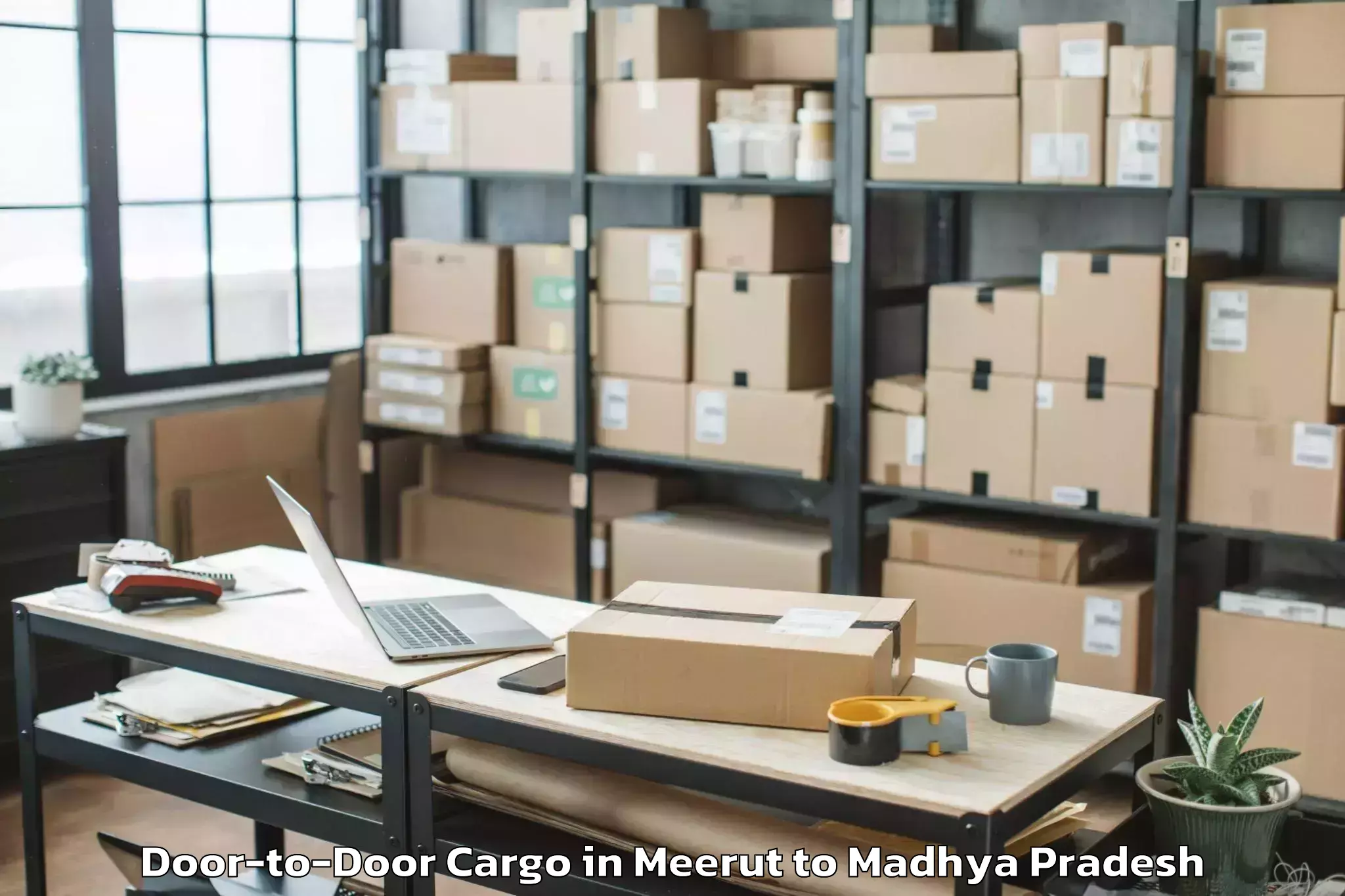 Quality Meerut to Khajuraho Door To Door Cargo